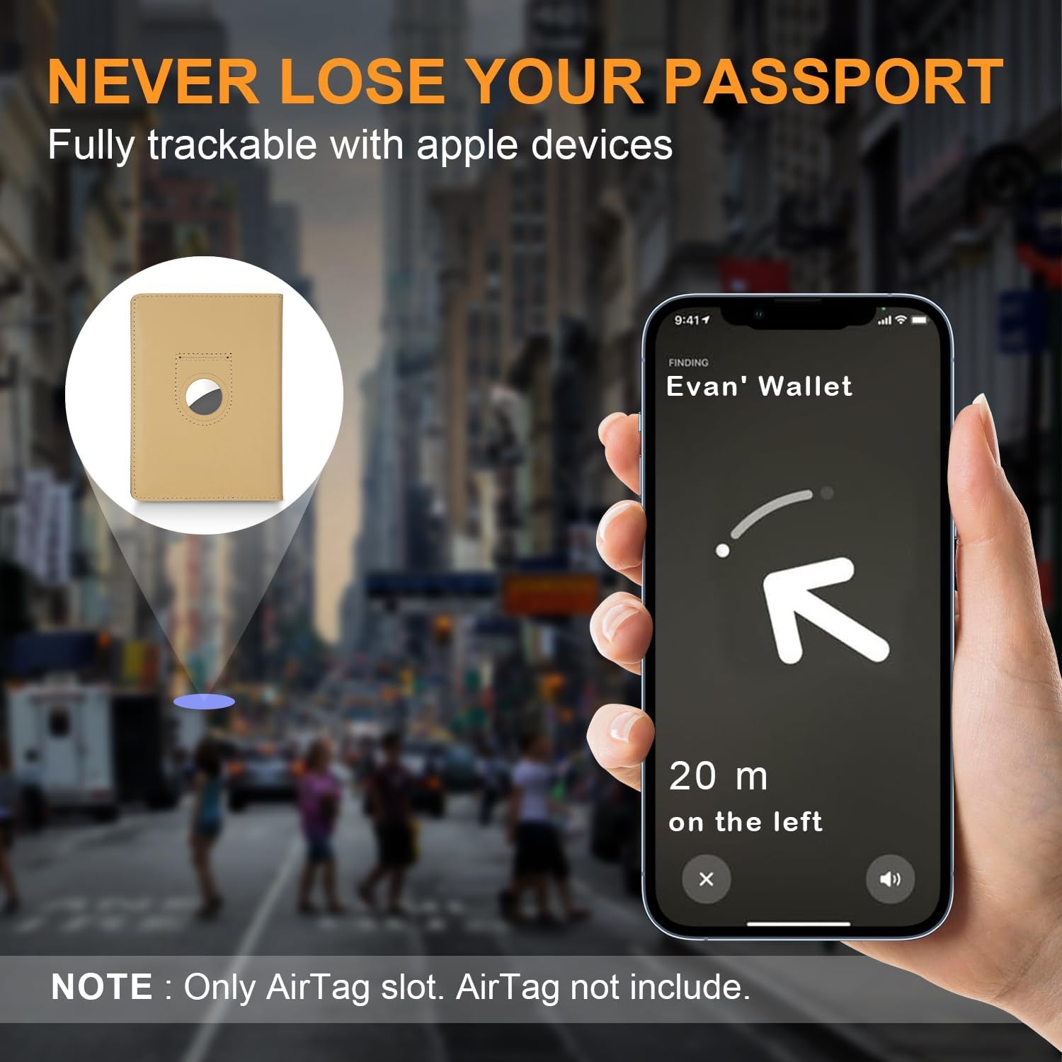 Full Grain Leather Passport Holder Cover for Men and Women Travel, Passport Wallet with Airtag Slot, Travel Must Haves Essentials Genuine Leather Passport Covers Gifts