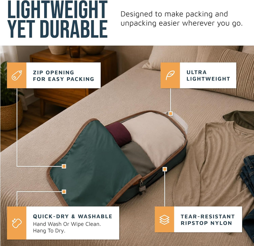Large Compression Packing Cubes 7-Piece Set for Travel